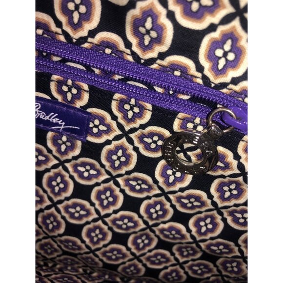 Vera Bradley Paisley Ruffled Purple Purse Shoulder Bag Simply Violet CHA CHA - Picture 11 of 16